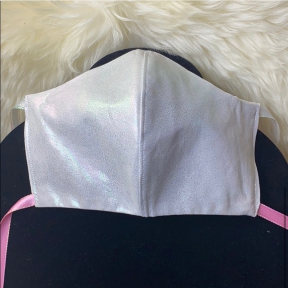 ❤️Womens Couture Rainbow Holograph Face Mask❤️ - Picture 5 of 6